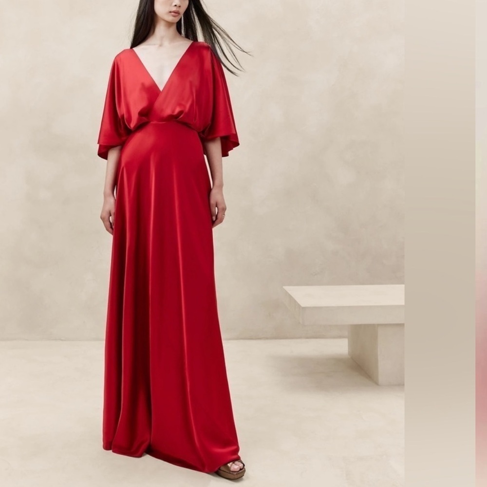 Banana Republic Aura Silk Maxi Dress